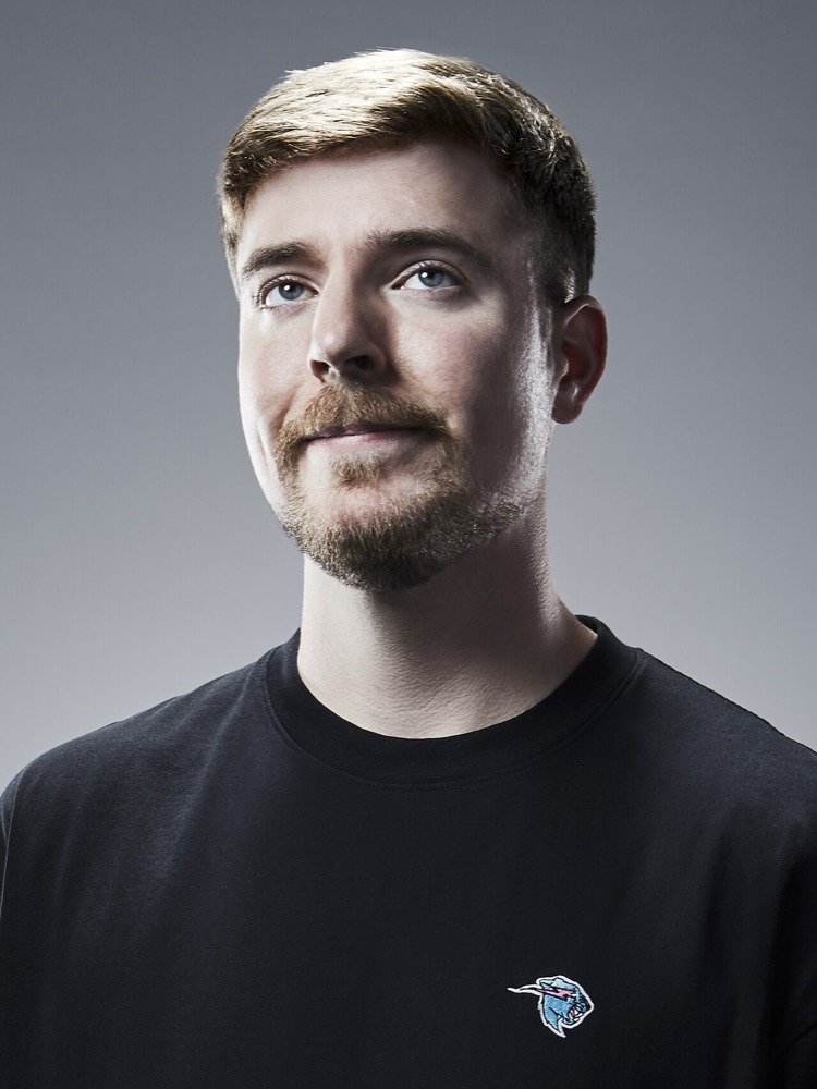 Studio portrait of Jimmy Donaldson, known as MrBeast